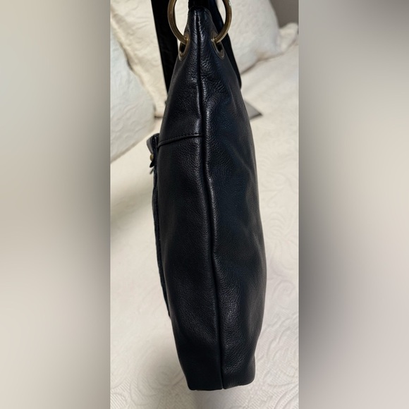 Gently Used Great American Leather Works Black Leather Shoulder Bag - Picture 4 of 7